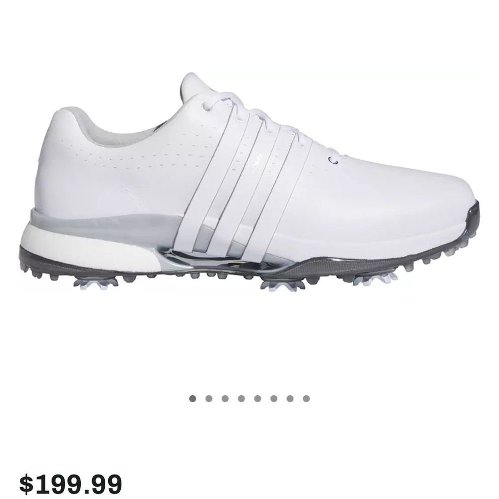 BRAND NEW ADIDAS TOUR 360 BOOST LEATHER HARD SPIKED GOLF SHOES. MEN 7.5, WOMEN 9